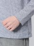 メランジワッフル クルーネック長袖Tシャツ