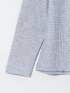 メランジワッフル クルーネック長袖Tシャツ