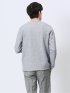 メランジワッフル クルーネック長袖Tシャツ