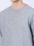 メランジワッフル クルーネック長袖Tシャツ