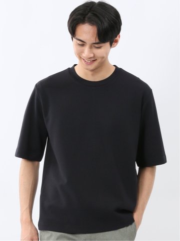 ストレッチ アムンゼン クルーネック 5分袖 Tシャツ