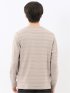 リンクスボーダージャガード クルーネック長袖Tシャツ