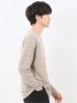 リンクスボーダージャガード クルーネック長袖Tシャツ