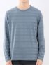 リンクスボーダージャガード クルーネック長袖Tシャツ