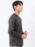 裏起毛ツイル クルーネック長袖Tシャツ