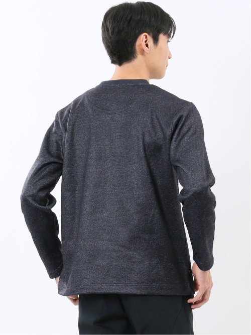 裏起毛ツイル クルーネック長袖Tシャツ