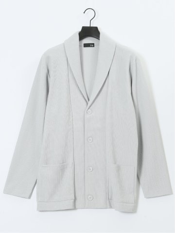 綿混鹿の子 ショールカーディガン