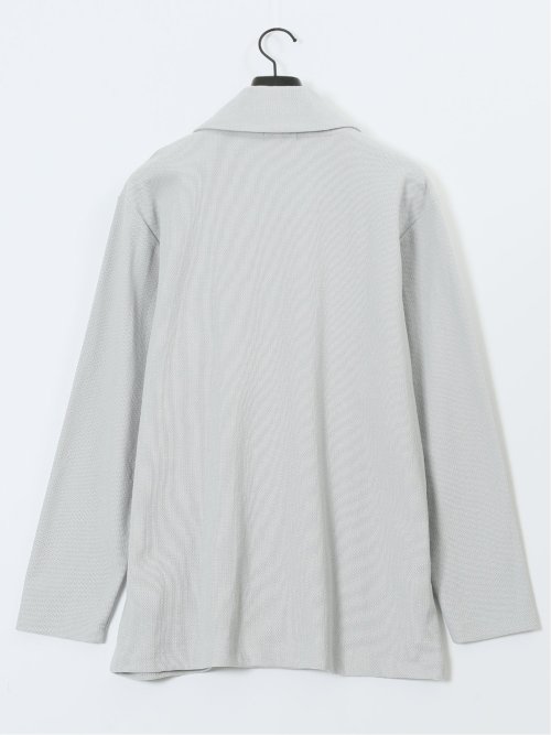 綿混鹿の子 ショールカーディガン