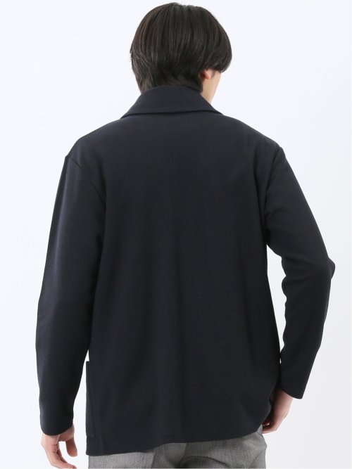 綿混鹿の子 ショールカーディガン