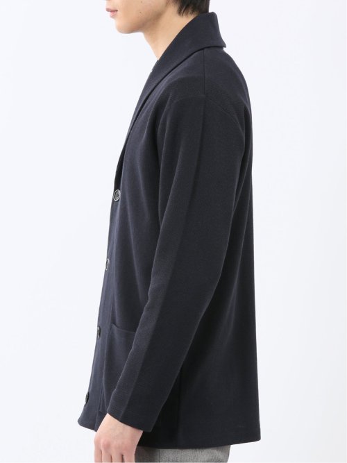 綿混鹿の子 ショールカーディガン