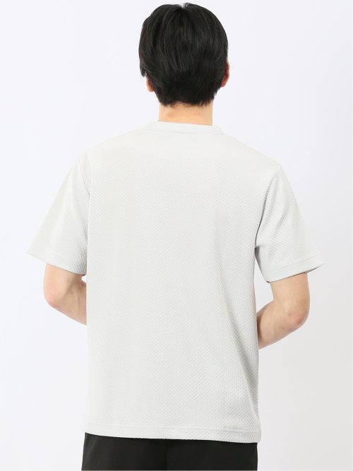 チェック ジャガード クルーネック 半袖 Tシャツ