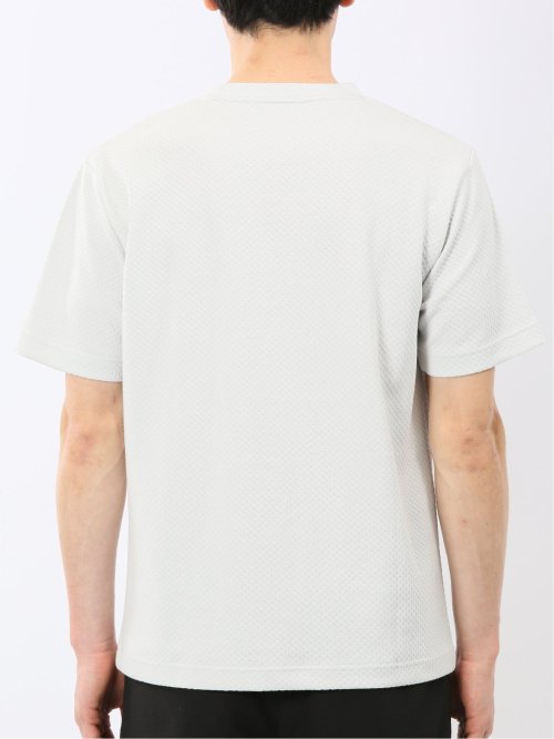 チェック ジャガード クルーネック 半袖 Tシャツ