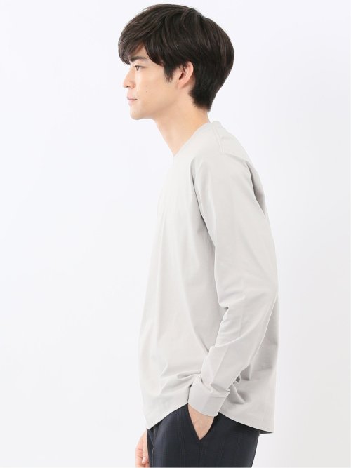 ソロナ天竺 クルーネック 長袖Tシャツ