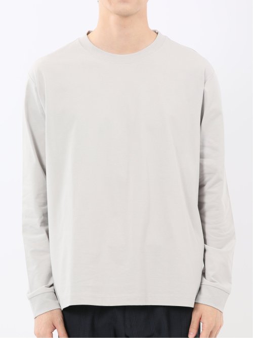 ソロナ天竺 クルーネック 長袖Tシャツ