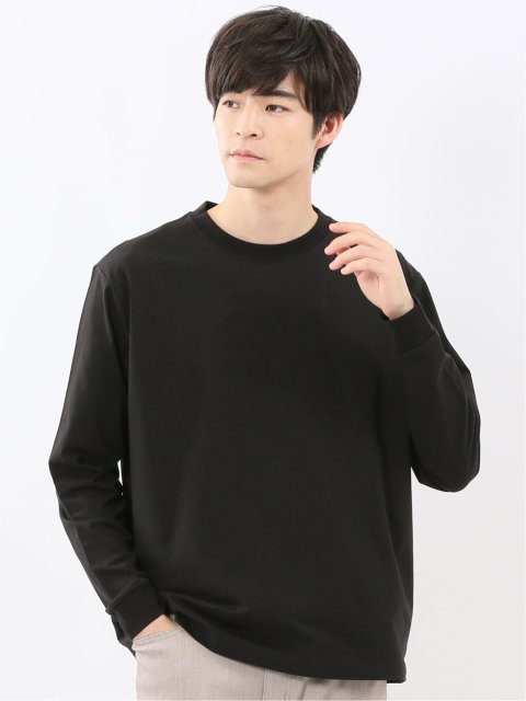 ソロナ天竺 クルーネック 長袖Tシャツ