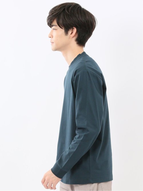 ソロナ天竺 クルーネック 長袖Tシャツ