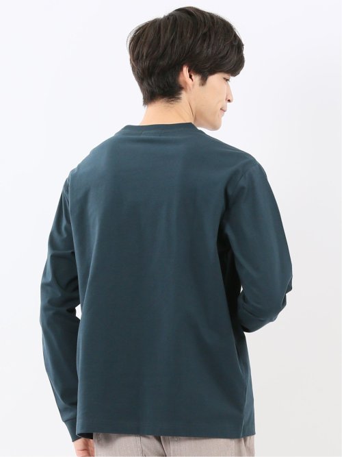 ソロナ天竺 クルーネック 長袖Tシャツ
