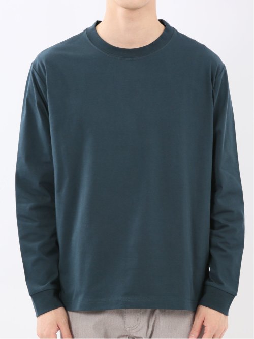 ソロナ天竺 クルーネック 長袖Tシャツ