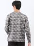 裏起毛チェック クルーネック長袖Tシャツ