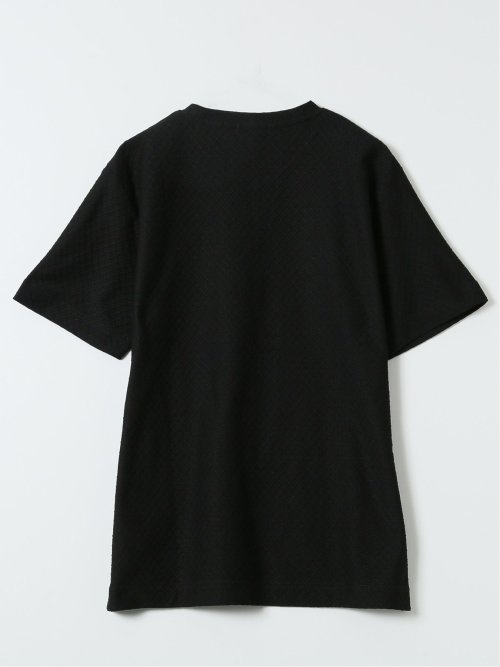 ループ ジャガード Vネック 半袖 Tシャツ