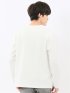 千鳥ジャガード クルーネック長袖Tシャツ