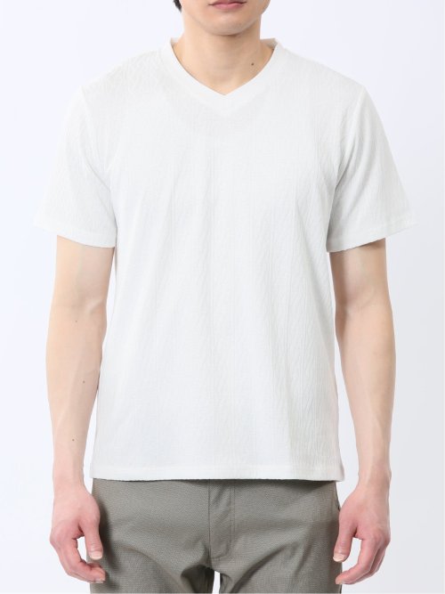 リンクスケーブル Vネック半袖Tシャツ