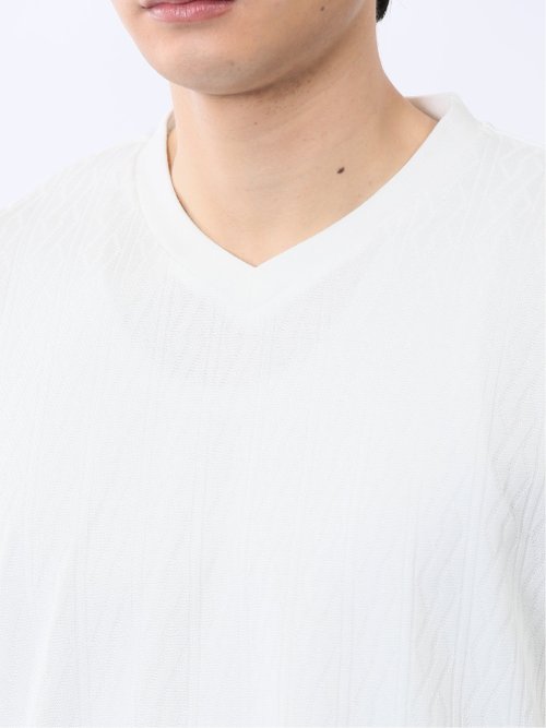 リンクスケーブル Vネック半袖Tシャツ