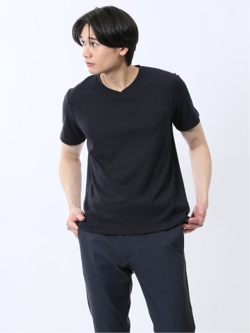 リンクスケーブル Vネック半袖Tシャツ