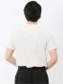 かすれプリント クルーネック 半袖 Tシャツ