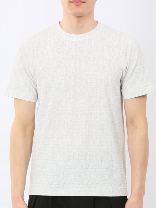 かすれプリント クルーネック 半袖 Tシャツ