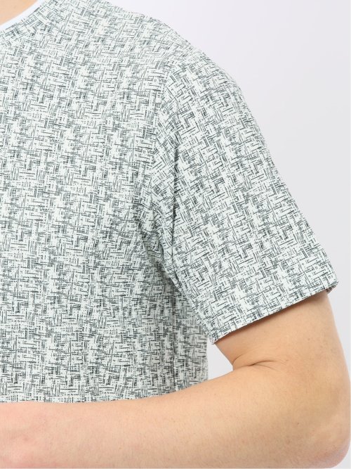 かすれプリント クルーネック 半袖 Tシャツ
