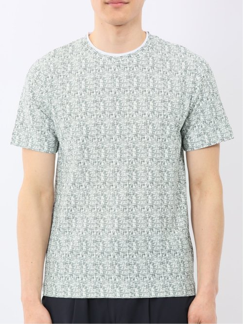 かすれプリント クルーネック 半袖 Tシャツ