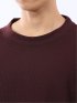 ウェーブジャガード クルーネック長袖Tシャツ