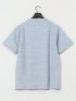 ピンタックボーダー クルーネック半袖Tシャツ