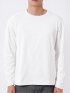 Tシャツ メンズ 長袖 クルーネック 幾何学 ジオメトリック リンクス ジャガード