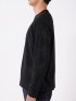 Tシャツ メンズ 長袖 クルーネック 幾何学 ジオメトリック リンクス ジャガード