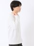 Tシャツ メンズ 長袖 クルーネック 綿混 ワッフル ジャガード