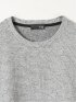 Tシャツ メンズ 長袖 クルーネック 綿混 ワッフル ジャガード