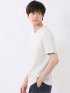 ポップコーン ボーダー Vネック 半袖 Tシャツ