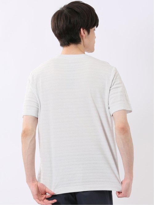 ポップコーン ボーダー Vネック 半袖 Tシャツ