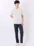 ポップコーン ボーダー Vネック 半袖 Tシャツ