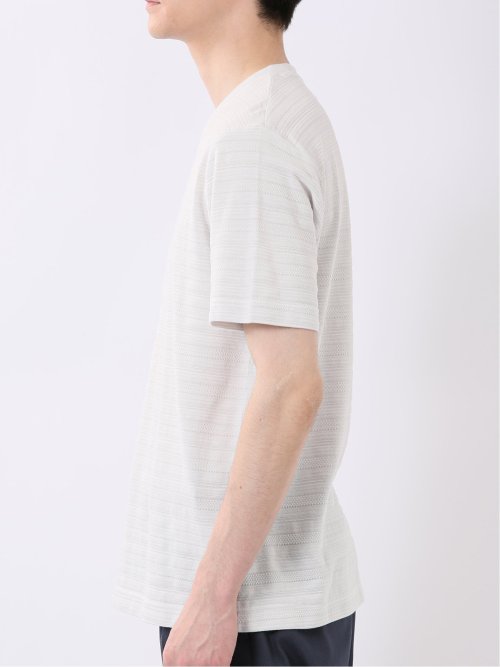 ポップコーン ボーダー Vネック 半袖 Tシャツ