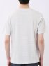 ポップコーン ボーダー Vネック 半袖 Tシャツ