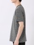 ポップコーン ボーダー Vネック 半袖 Tシャツ