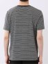 ポップコーン ボーダー Vネック 半袖 Tシャツ