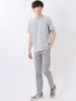 ポップコーン ボーダー Vネック 半袖 Tシャツ
