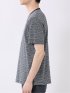 ポップコーン ボーダー Vネック 半袖 Tシャツ