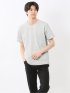 ハイストレッチ メランジ Vネック半袖Tシャツ