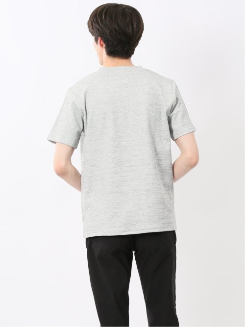 ハイストレッチ メランジ Vネック半袖Tシャツ