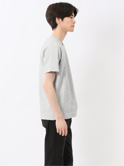 ハイストレッチ メランジ Vネック半袖Tシャツ